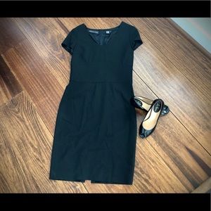 Dana Buchanan Saks Black Wool Dress